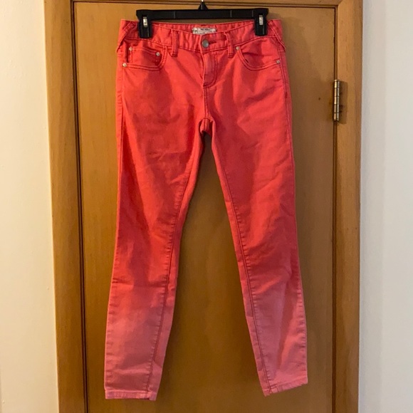 Free People Pink Ombré Skinny Jeans Size 26 - Picture 1 of 9